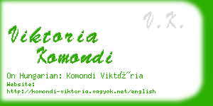 viktoria komondi business card